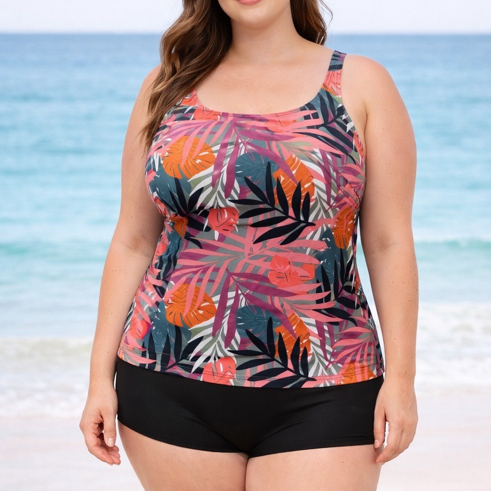 Duluth Trading Co Women’s Swimsuit Top Tankini Size 18 UPF